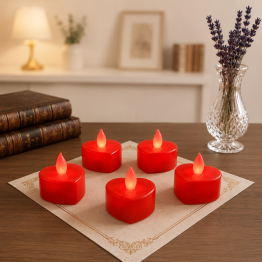 24 Adet Kalpli Pilli Dekoratif LED Mum