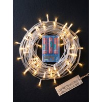 Muer 3 Metre 20 LED'li Pilli Gün Işığı İp / Pirinç LED (2 Modlu)