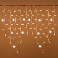 MUER IP65 Dış Mekan Çakarlı Saçak LED Aydınlatma (Amber & Beyaz Çakar / Beyaz Kablo)