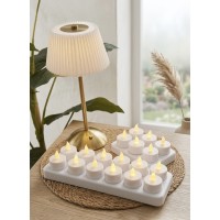 12'Lİ DEKORATİF TEA LİGHT ŞARJLI LED MUM