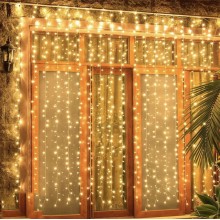 Gün Işığı 2x2 Perde LED - 200 Ledli Kumandalı ve USB'li Animasyonlu Aydınlatma