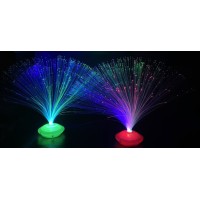  12'li Set Renk Değiştiren Fiber Optik Püsküllü LED Lamba (8 Modlu)