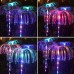 2 Adet Güneş Enerjili Solar RGB Havai Fişek / Denizanası Bahçe Lambası (95 cm)