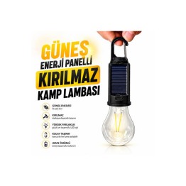 Güneş Enerjili ve USB Şarjlı Kamp Lambası