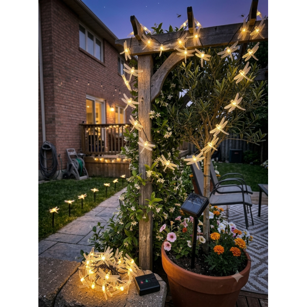 5 METRE 30 LED SOLAR GÜNEŞ ENERJİLİ DEKORATİF YUSUFCUK LED